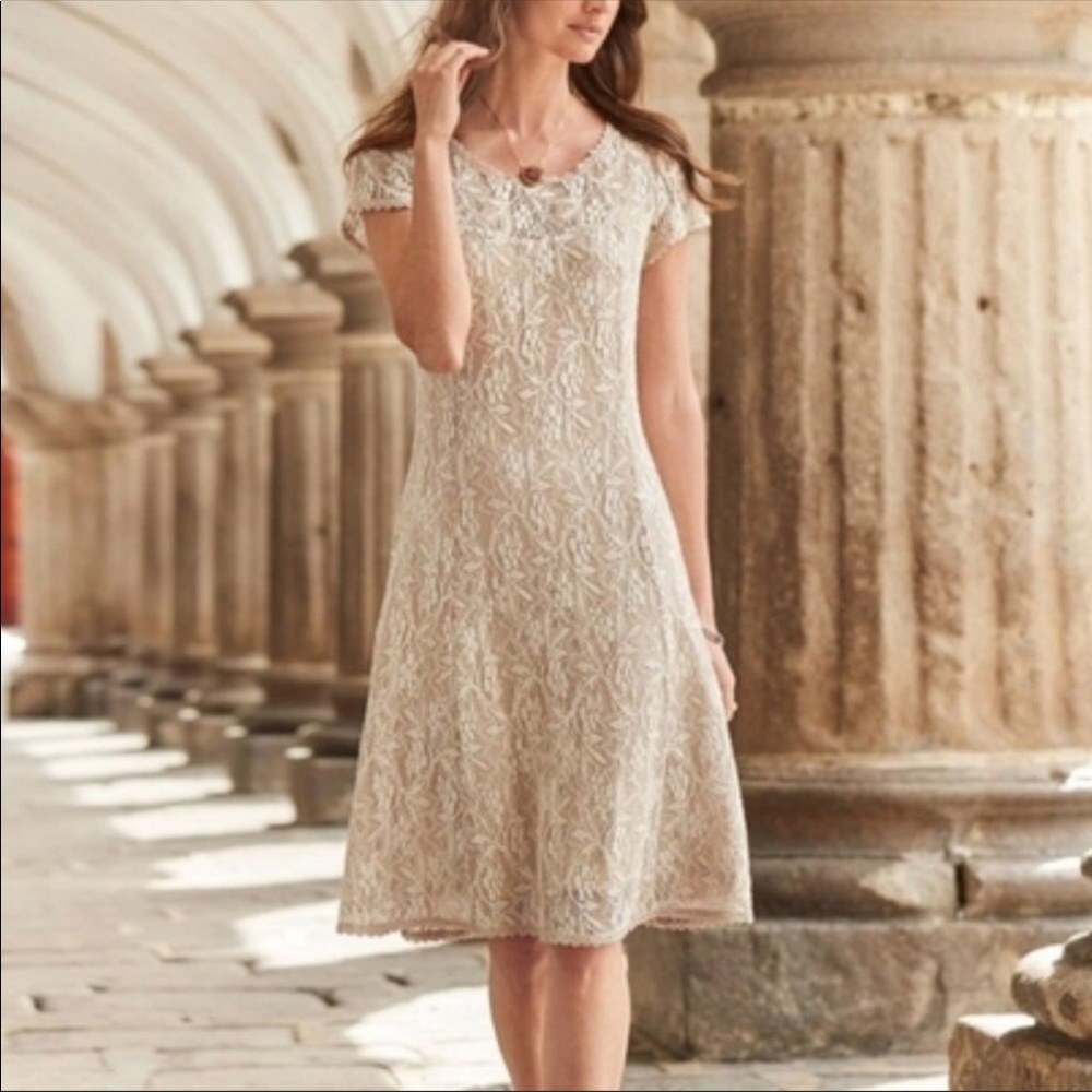 Sundance Large Lace Overlay Dress